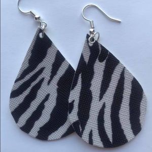 Zebra earrings